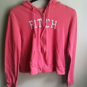 Zip up pink FITCH hoodie